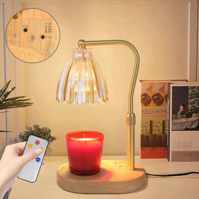 Candle Warmer Lamp, Candle Lamp Warmer with Timer and Dimmer Adjustable Height