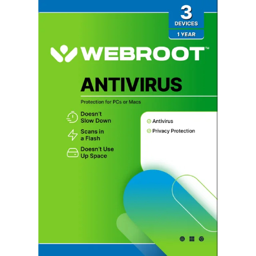 Webroot Antivirus Software for 3 Devices